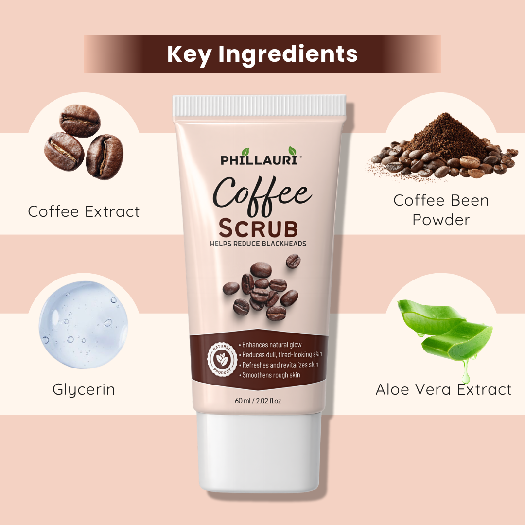 Phillauri Coffee Scrub – Gentle Exfoliating Face & Body Scrub