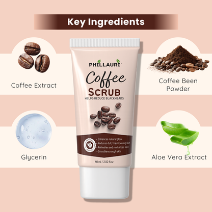 Phillauri Coffee Scrub – Gentle Exfoliating Face & Body Scrub