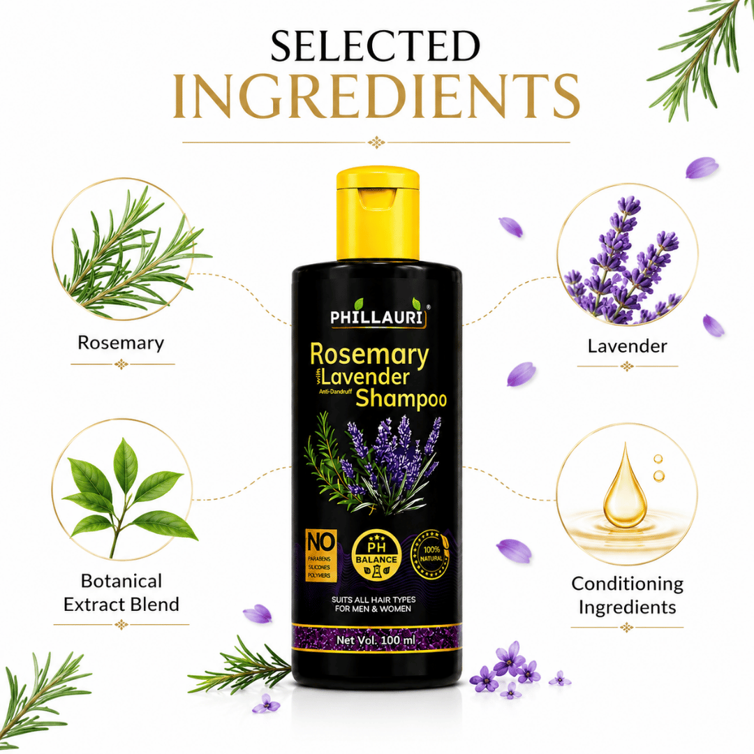 Phillauri Rosemary with Lavender Anti-Dandruff Shampoo