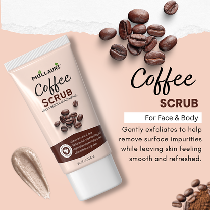 Phillauri Coffee Scrub – Gentle Exfoliating Face & Body Scrub