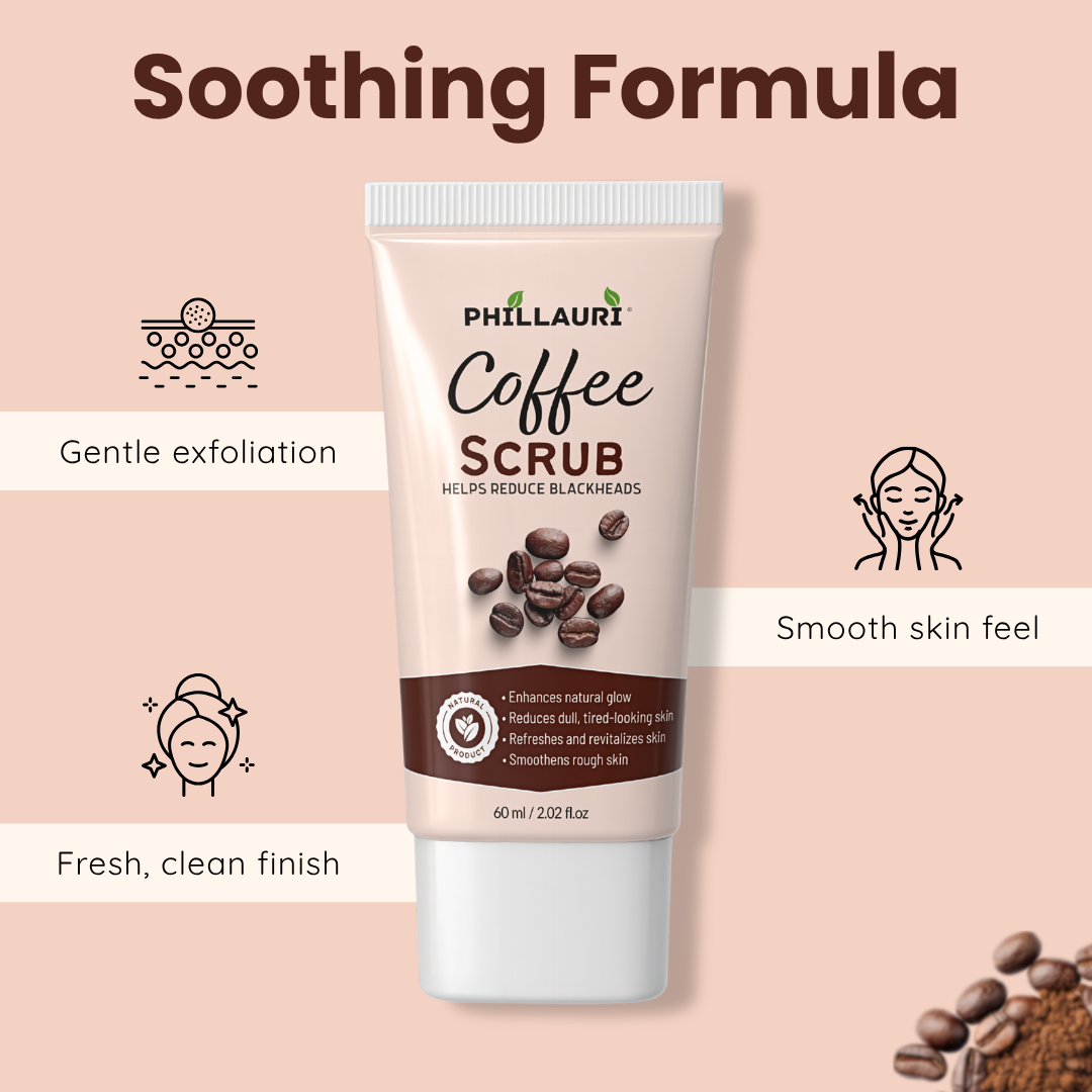 Phillauri Coffee Scrub – Gentle Exfoliating Face & Body Scrub