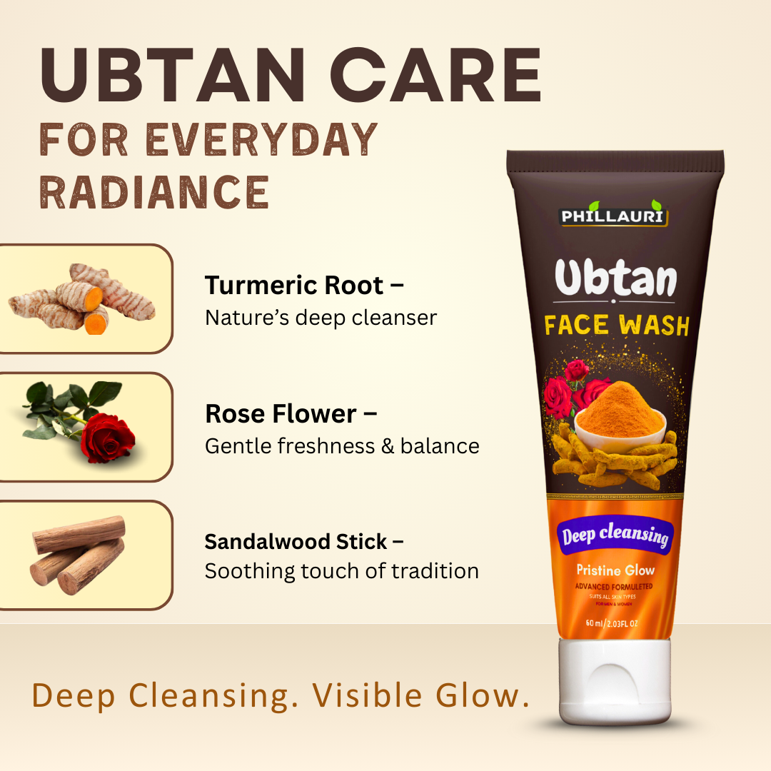 Phillauri Ubtan Natural Face Wash For Deep Cleansing, 60ML