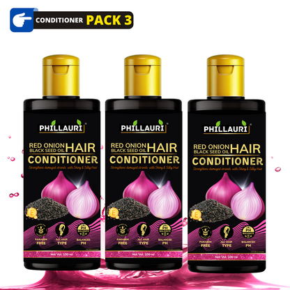 Phillauri Red Onion Black Seed Conditioner For Hair Growth, 300ML