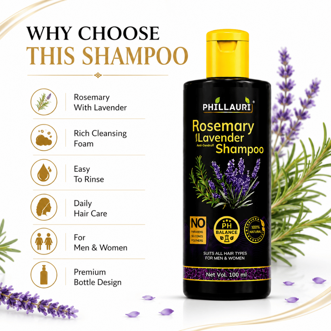 Phillauri Rosemary with Lavender Anti-Dandruff Shampoo