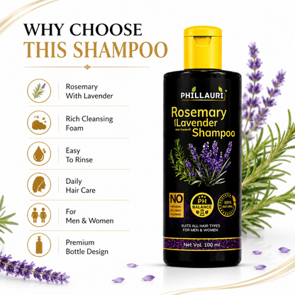 Phillauri Rosemary with Lavender Anti-Dandruff Shampoo