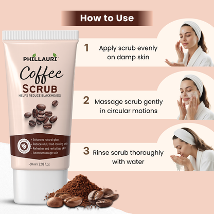 Phillauri Coffee Scrub – Gentle Exfoliating Face & Body Scrub