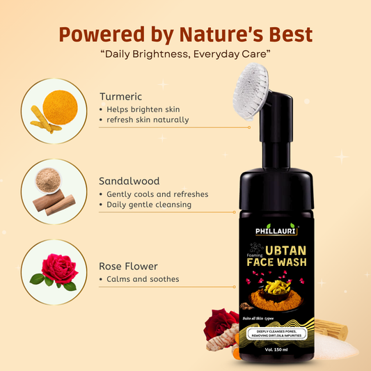 Phillauri Ubtan Facewash For Removing Dirt, Oils And Impurities, 150ml