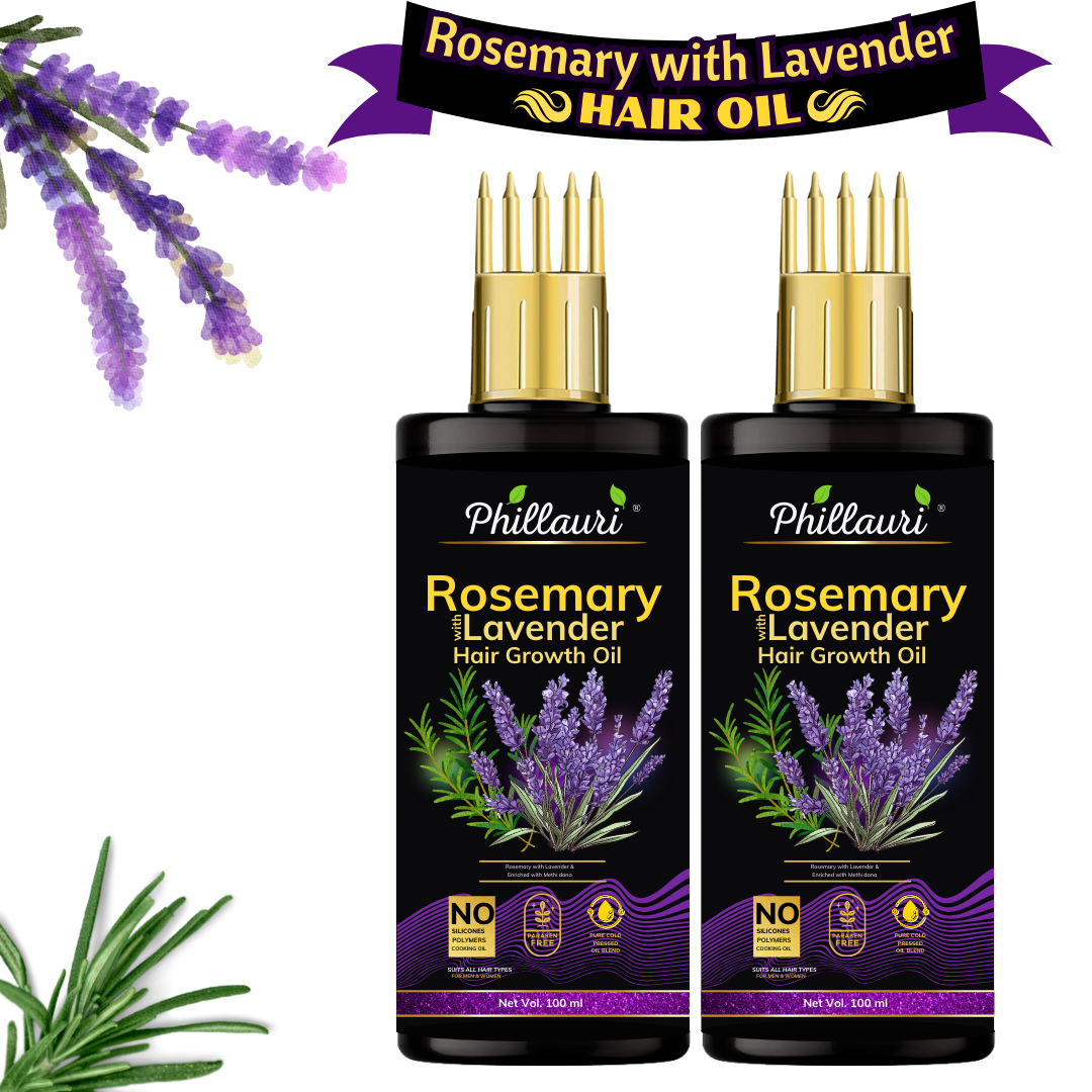 Phillauri Rosemary Lavender Hair Growth Oil, Paraben Free, 200ml