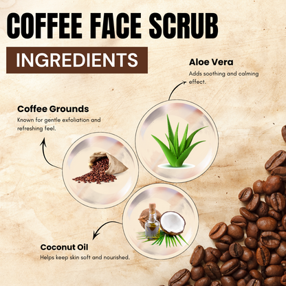 Phillauri Coffee Face Scrub for Remove Dead Skin Cells, 100g