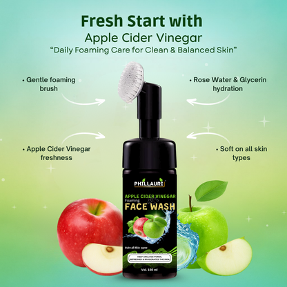 Phillauri Apple Sider Vinegar Forming Facewash For Help Unclogs Pores And Refreshes, 150ML