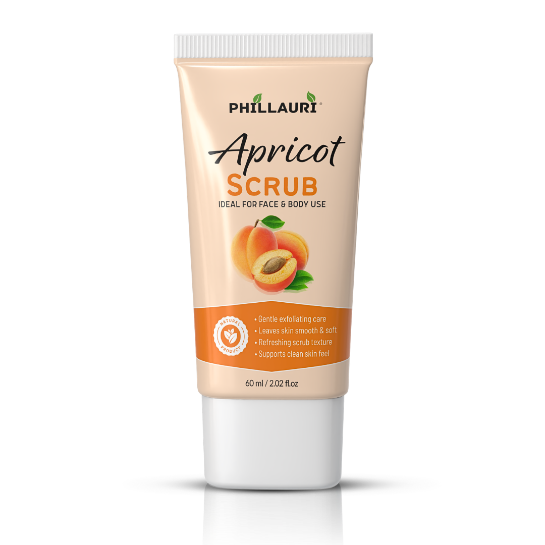 Phillauri Apricot Scrub - Gentle Exfoliating Face & Body Scrub