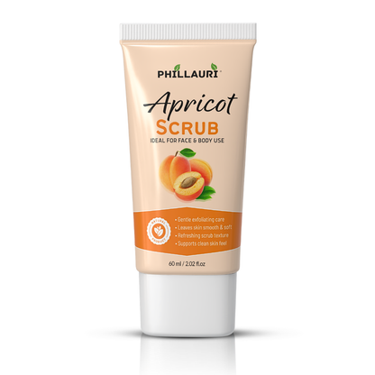 Phillauri Apricot Scrub - Gentle Exfoliating Face & Body Scrub