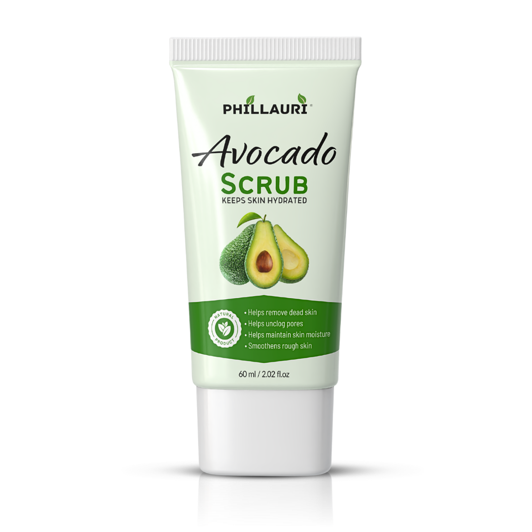 Phillauri Avocado Scrub - Gentle Exfoliating Face & Body Scrub