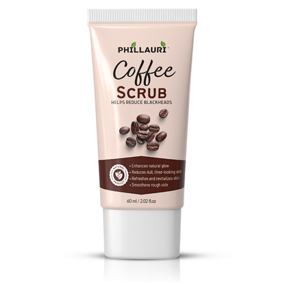 Phillauri Coffee Scrub - Gentle Exfoliating Face & Body Scrub
