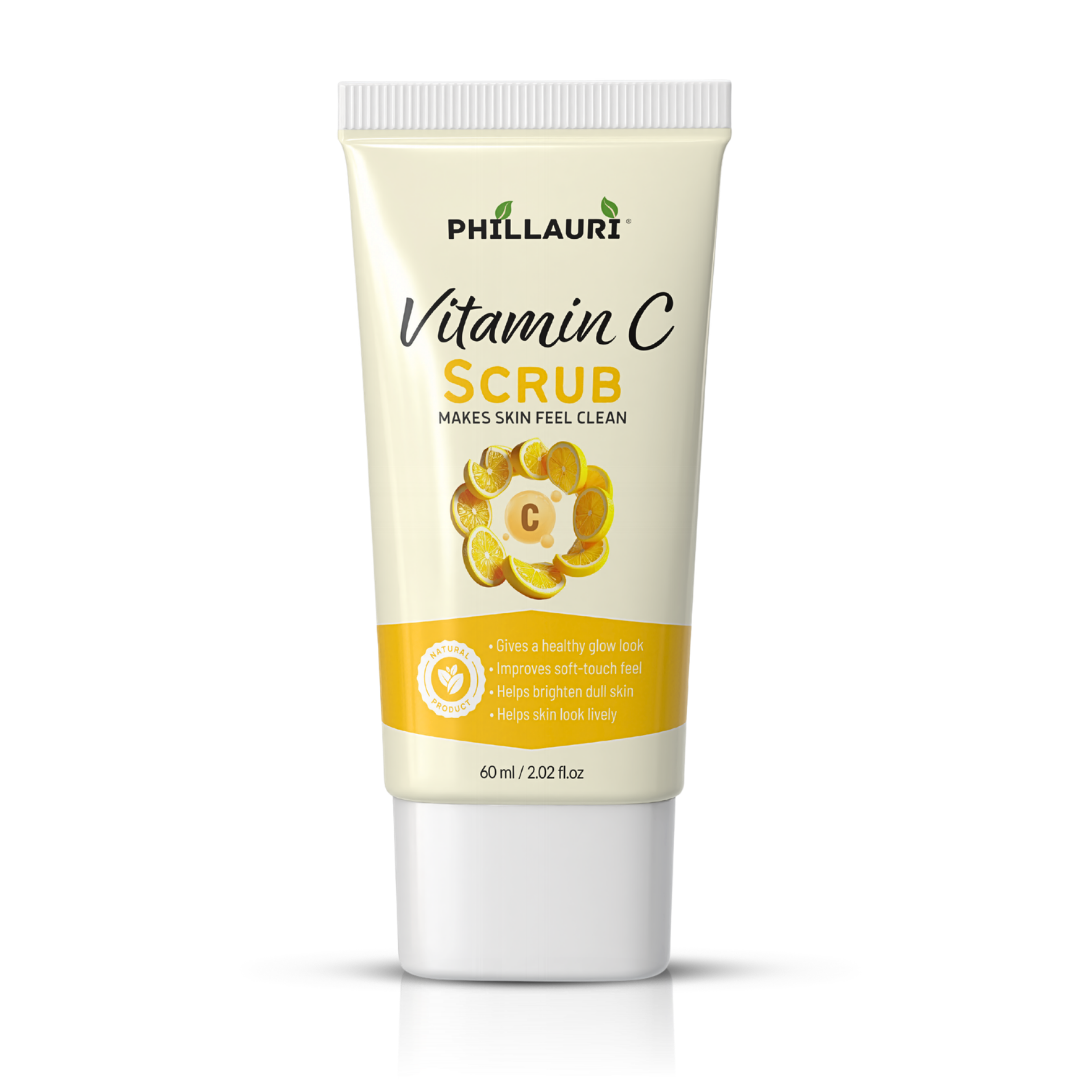 Phillauri Vitamin C Scrub - Gentle Exfoliating Face & Body Scrub