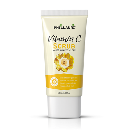 Phillauri Vitamin C Scrub - Gentle Exfoliating Face & Body Scrub