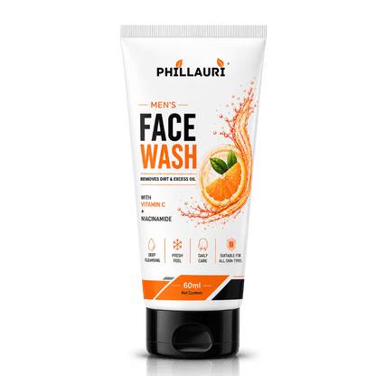 Phillauri Men's Face Wash with Vitamin C & Niacinamide