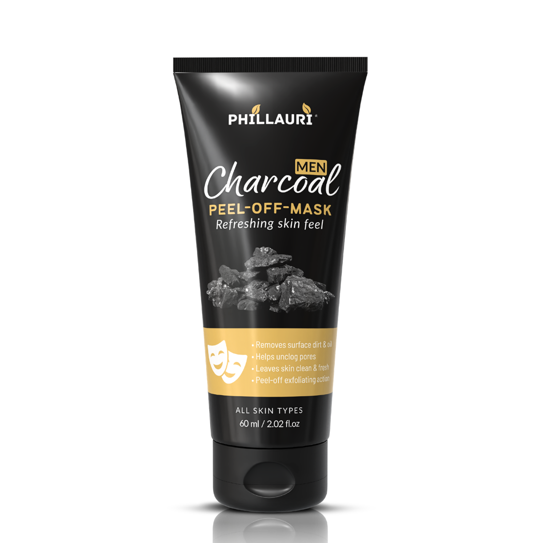 Phillauri Men Charcoal Peel-Off Mask 60ml - Refreshing Skin Feel