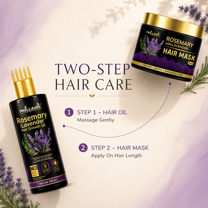 Phillauri Rosemary with Lavender Hair Growth Oil & Hair Mask Combo