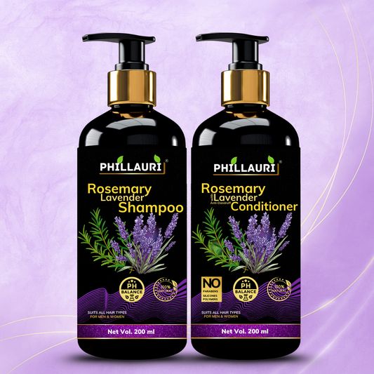 Phillauri Rosemary With Lavender Anti-dandruff Shampoo And Conditioner Combo