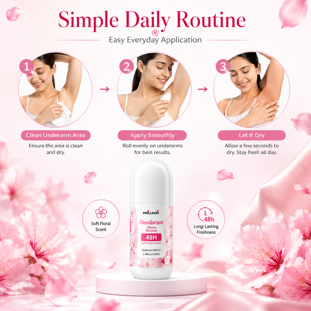 Phillauri Cherry Blossom Roll-On Deodorant