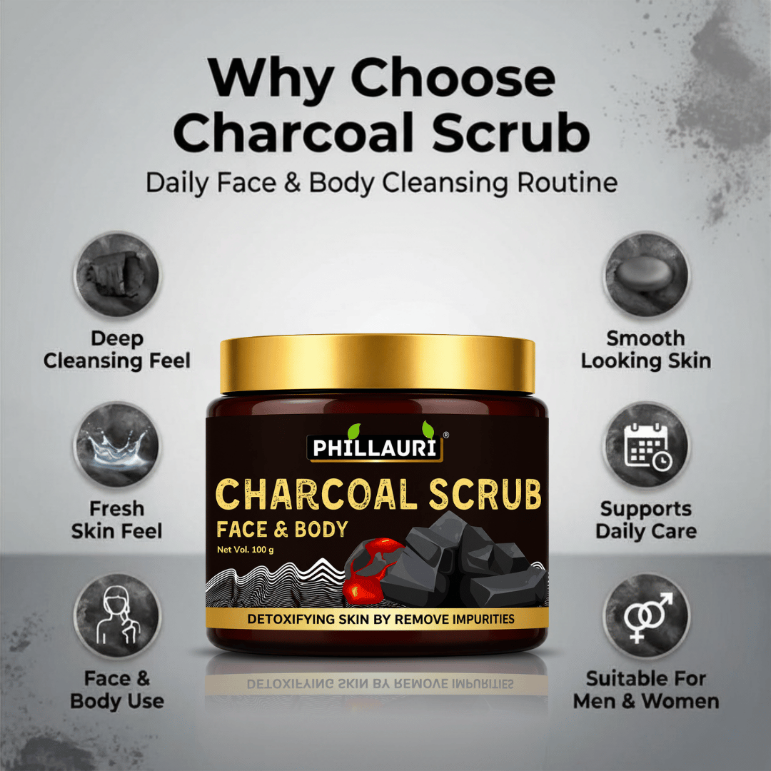 Phillauri Charcoal Scrub