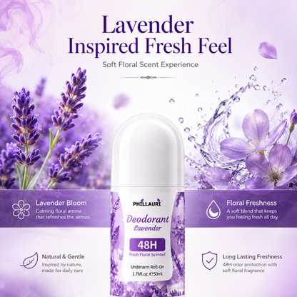 Phillauri Lavender Roll-On Deodorant