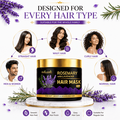 Phillauri Rosemary with Lavender Hair Mask – For Soft, Smooth & Manageable Hair