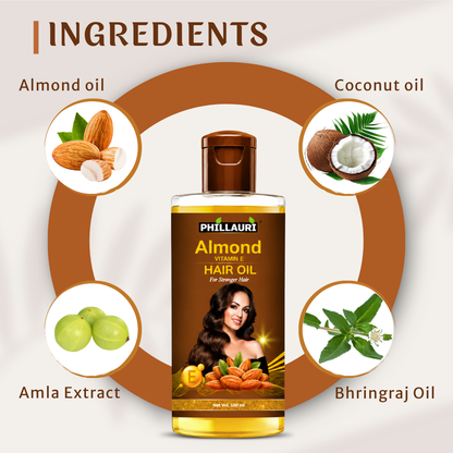 Phillauri Almond Vitamin E Hair Oil