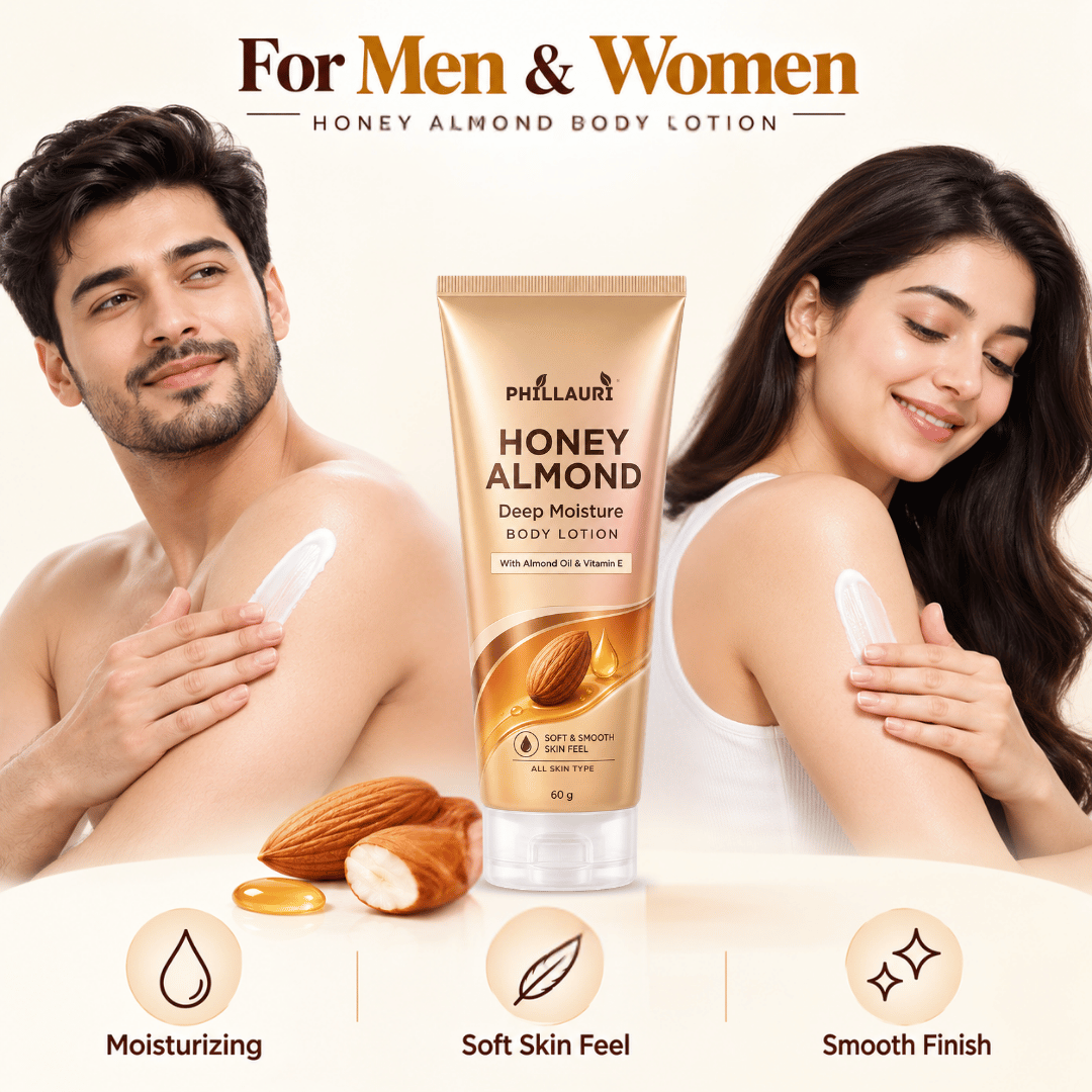 Phillauri Honey Almond Deep Moisture Body Lotion – With Almond Oil & Vitamin E