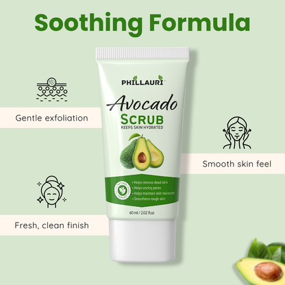 Phillauri Avocado Scrub – Gentle Exfoliating Face & Body Scrub