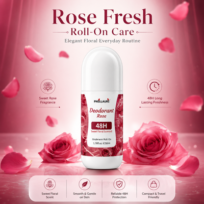 Phillauri Rose Roll-On Deodorant