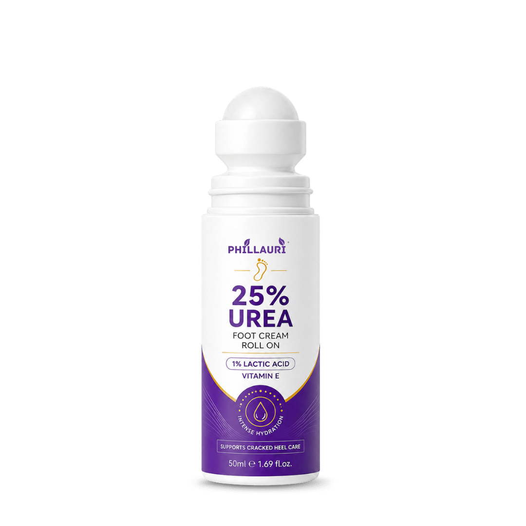 Phillauri 25% Urea Foot Cream Roll On – With 1% Lactic Acid & Vitamin E