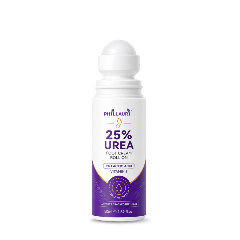 Phillauri 25% Urea Foot Cream Roll On – With 1% Lactic Acid & Vitamin E