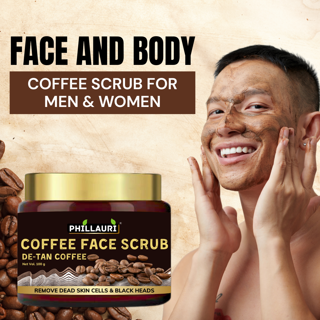 Phillauri Coffee Face Scrub for Remove Dead Skin Cells, 100g
