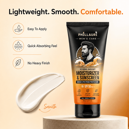 Phillauri Men's Hydro Boost Moisturizer & Sunscreen