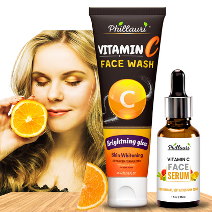 Phillauri Facewash For Skin Whitening, 60 ML + Face Serum, 30ML Combo