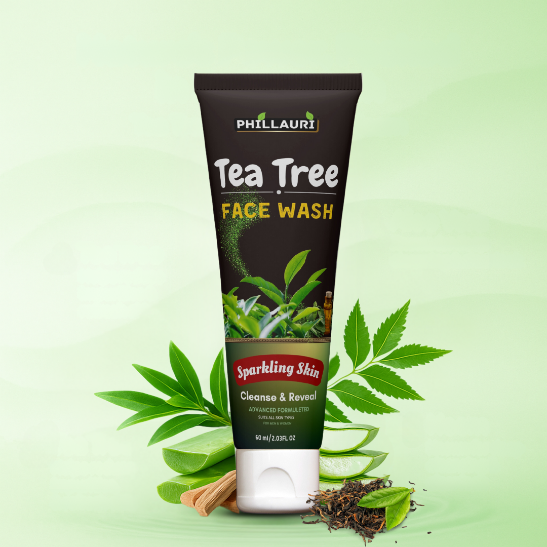 Phillauri Tea Tree Face Wash For Cleanse And Reveal, 60ml