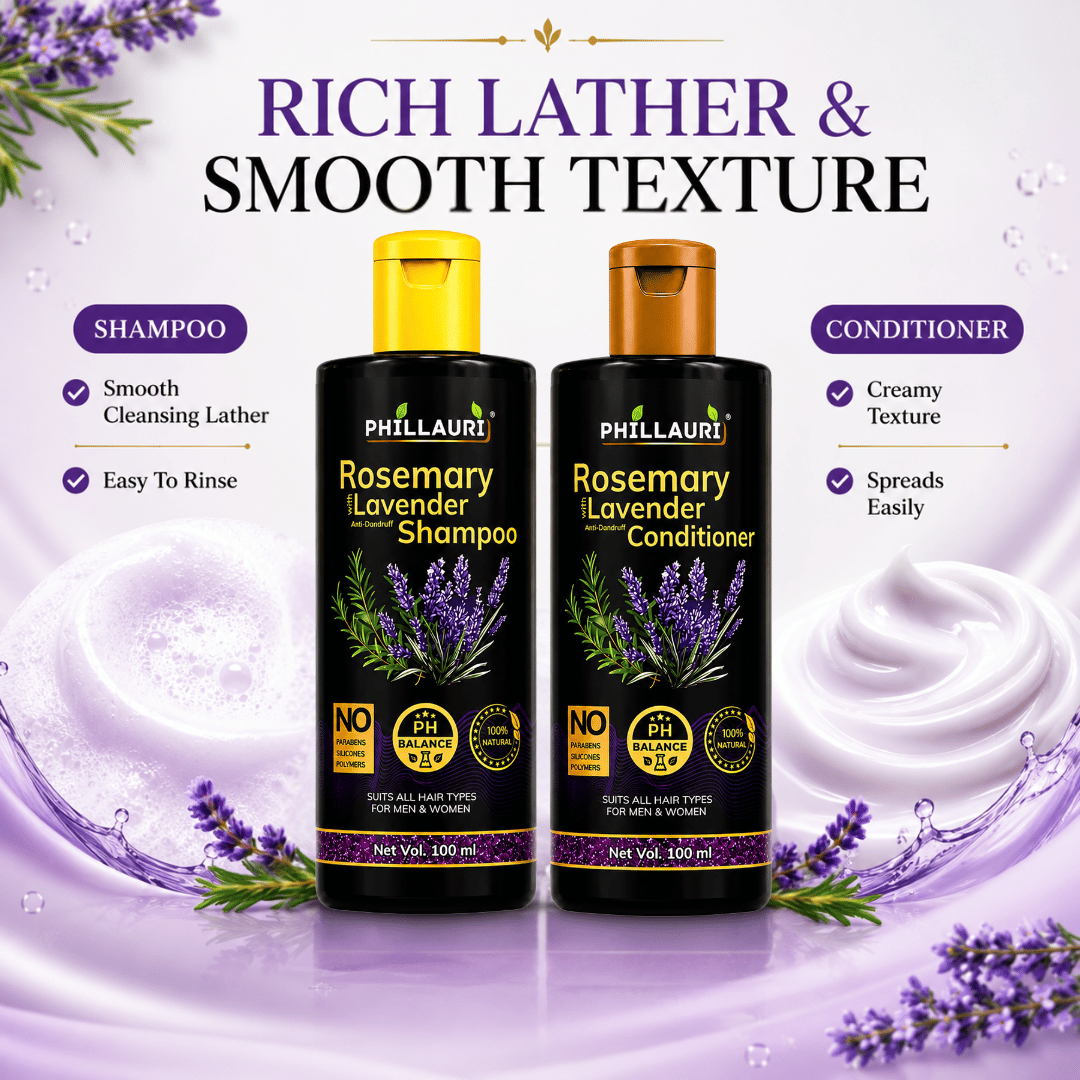 Phillauri Rosemary with Lavender Shampoo & Conditioner Combo