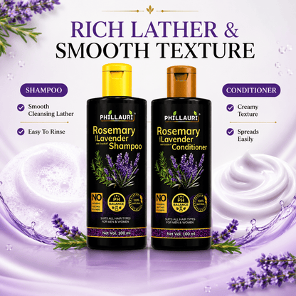 Phillauri Rosemary with Lavender Shampoo & Conditioner Combo