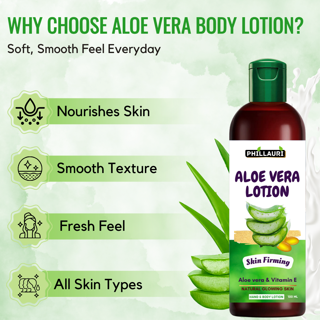 Phillauri Aloe Vera Body Lotion For Natural Glowing Skin