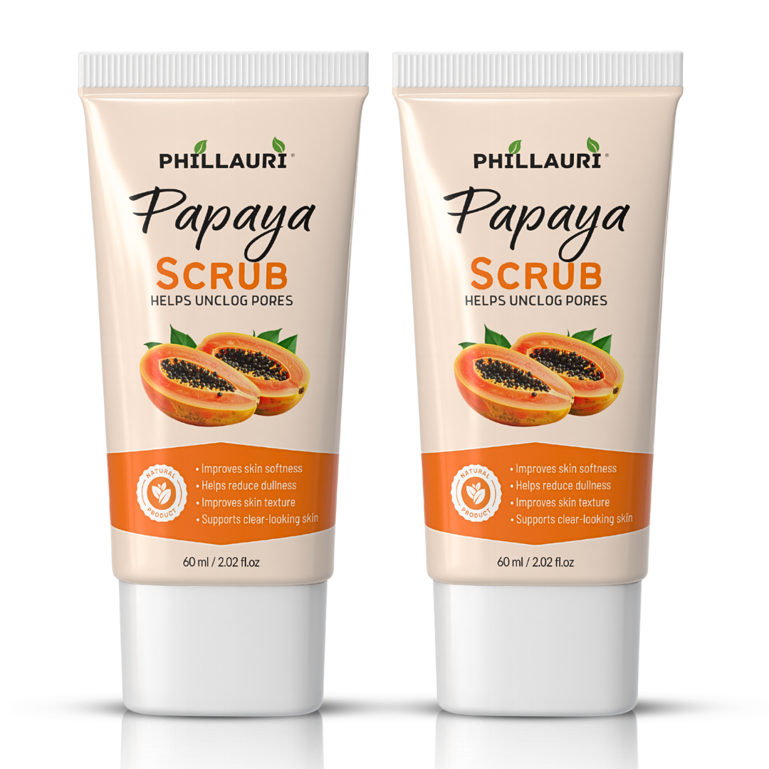 Phillauri Papaya Scrub – Gentle Exfoliating Face & Body Scrub