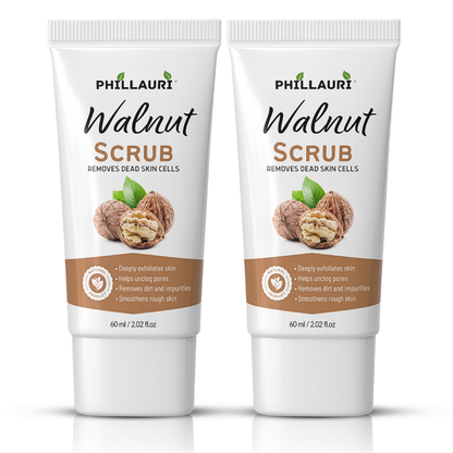 Phillauri Walnut Scrub – Gentle Exfoliating Face & Body Scrub