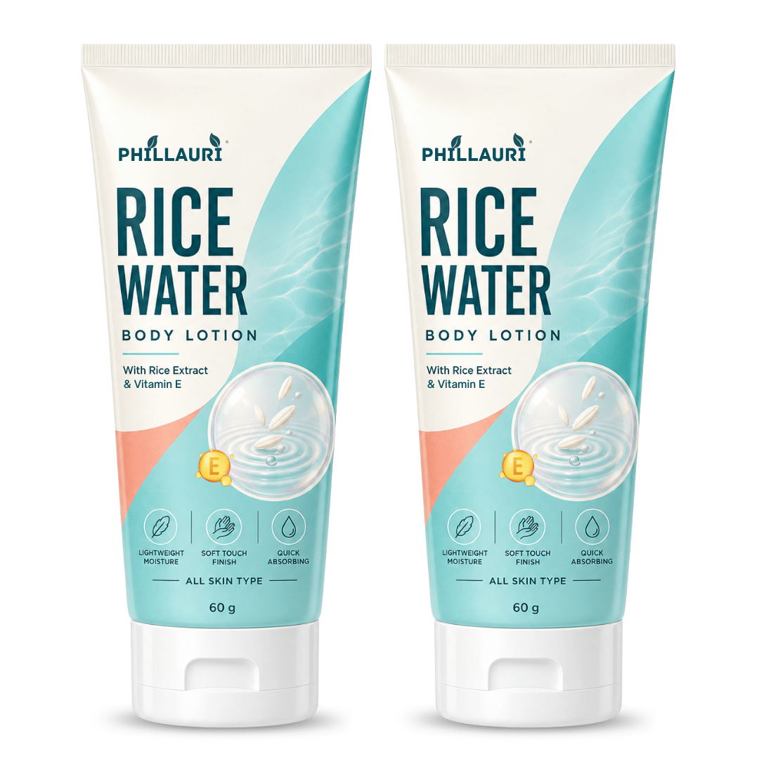 Phillauri Rice Water Body Lotion – With Rice Extract, Vitamin E & Aloe Vera