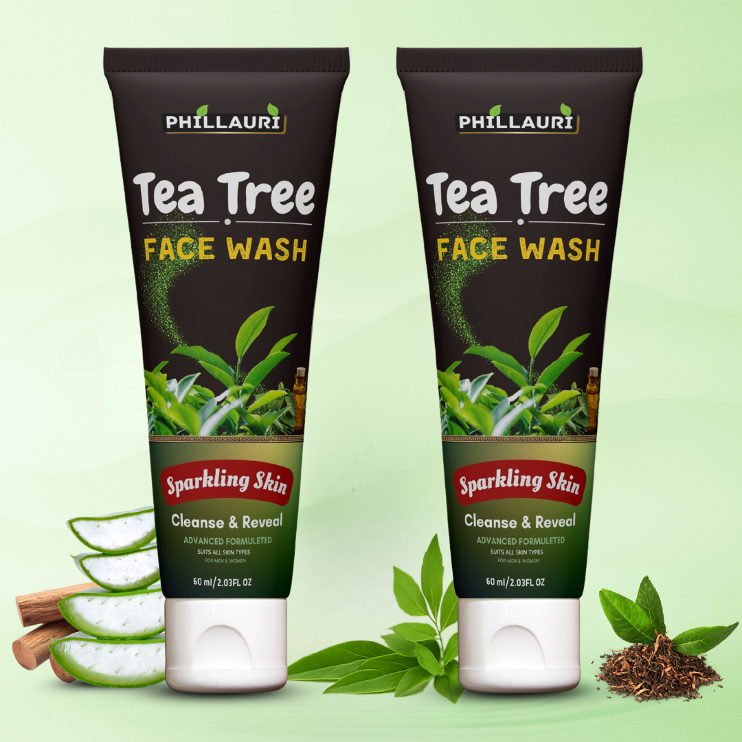 Phillauri Tea Tree Face Wash For Cleanse And Reveal, 60ml