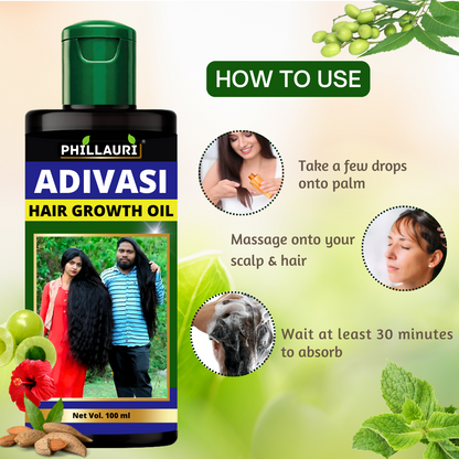 Phillauri Hair Growth Oil And Herbal Shampoo Combo For Longer Hair 