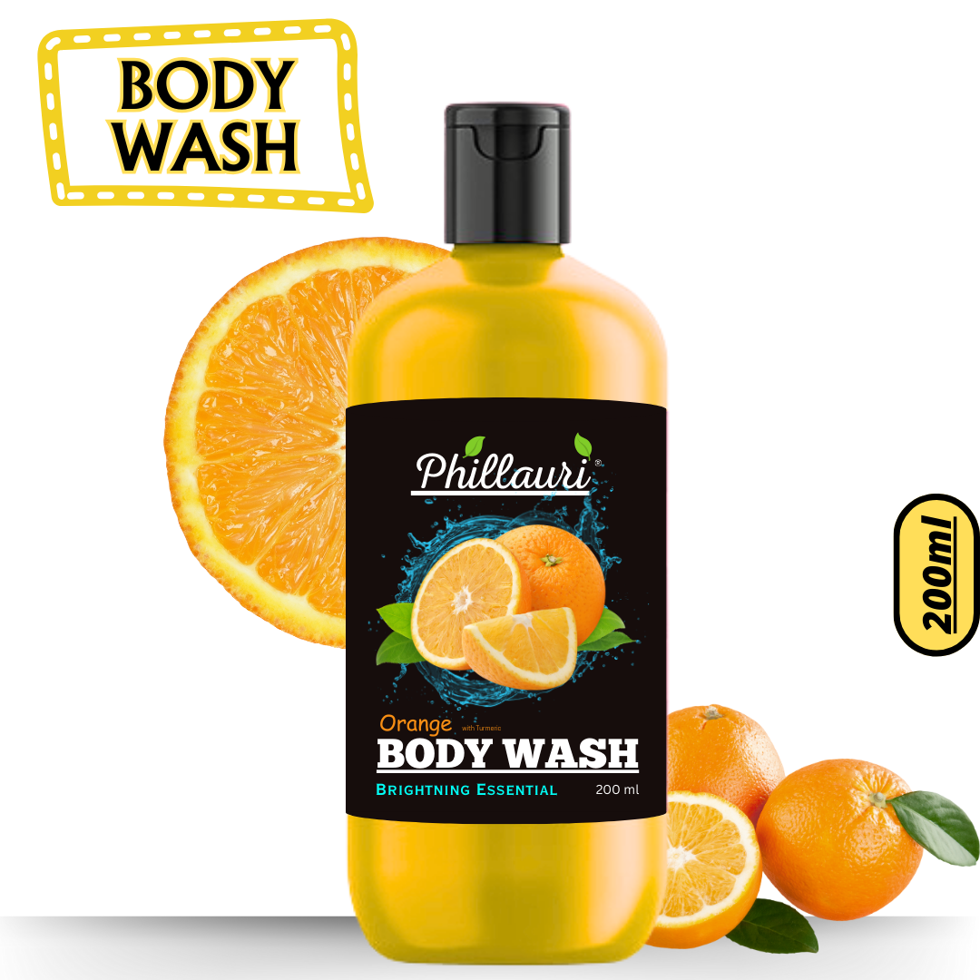 Phillauri Brightening Orange Body Wash For Men And Women, 200ml