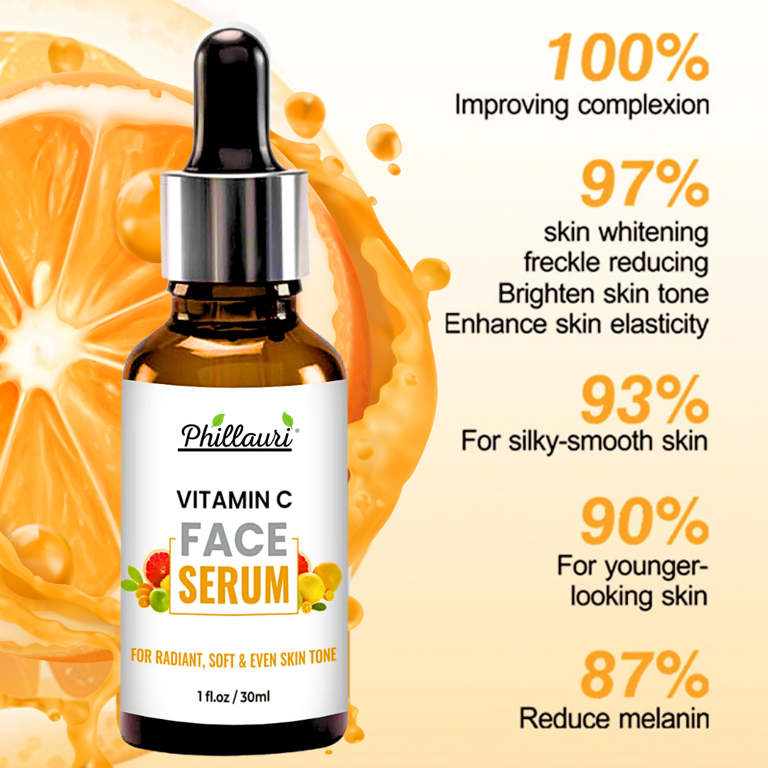 Phillauri Vitamin C Face Serum For Radiant, Soft And Even Skin Tone, 30ml