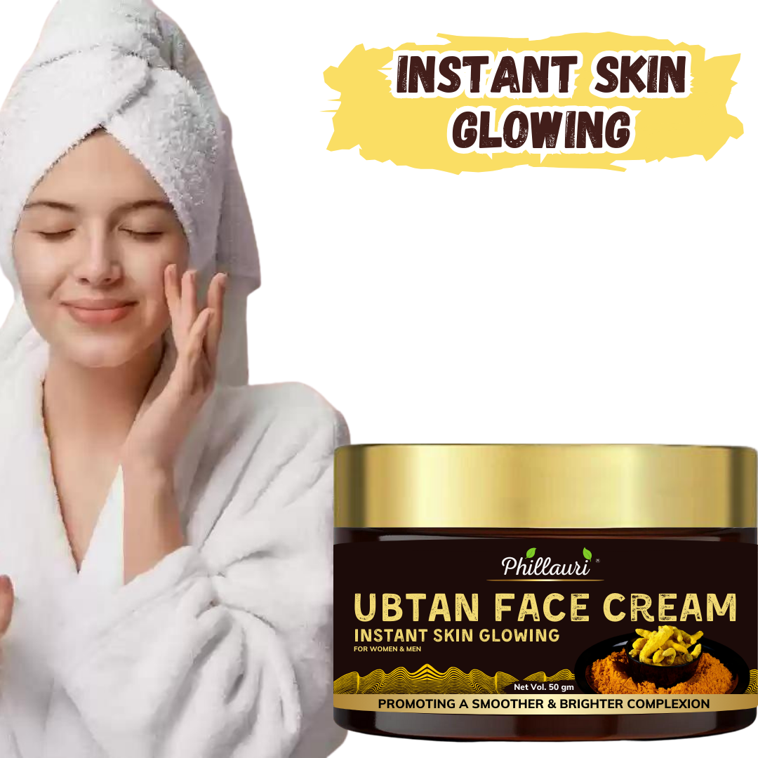 Phillauri Ubtan Face Cream For Instant Skin Glowing, 50gm