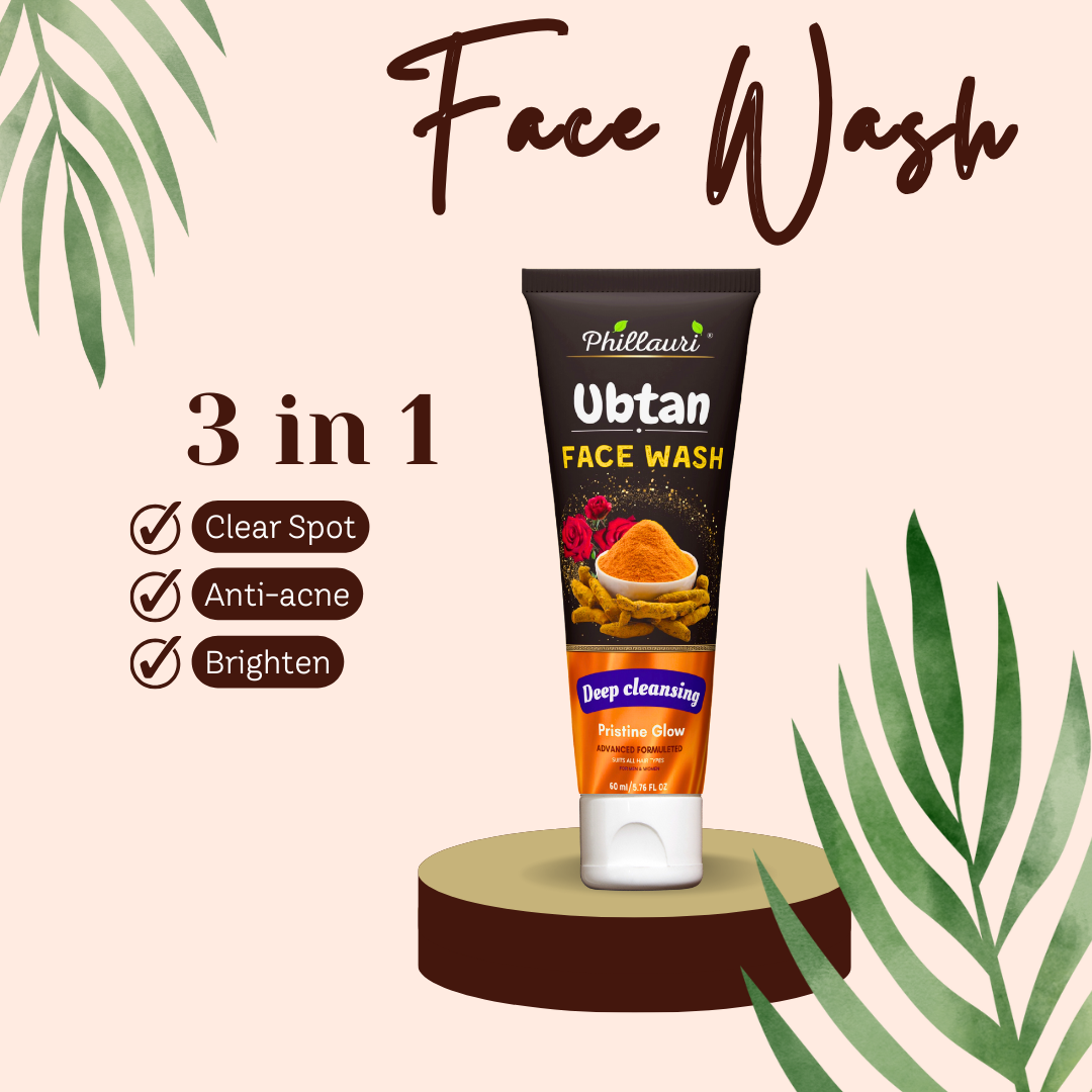 Phillauri Ubtan Natural Face Wash For Deep Cleansing, 60ML